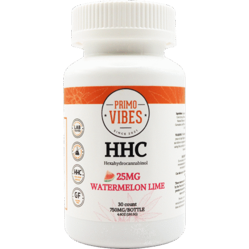 Primo Vibes' 25mg HHC Gummies - Watermelon Lime