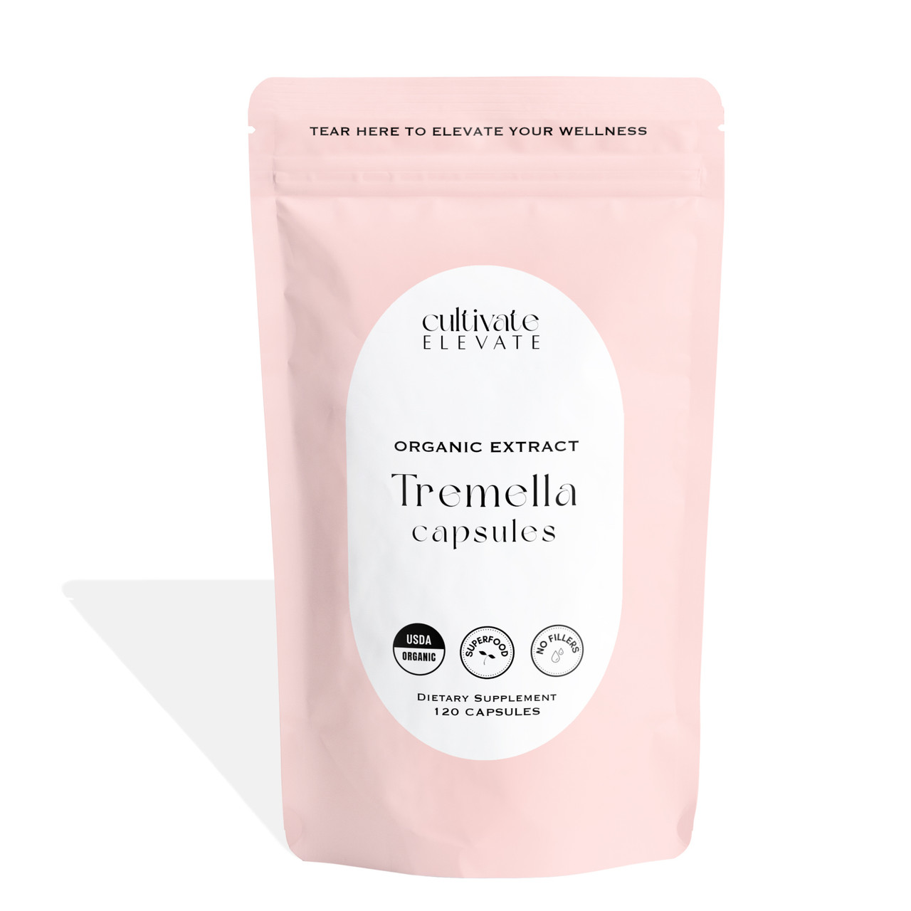 Cultivate Elevate Organic Tremella Mushroom Capsules