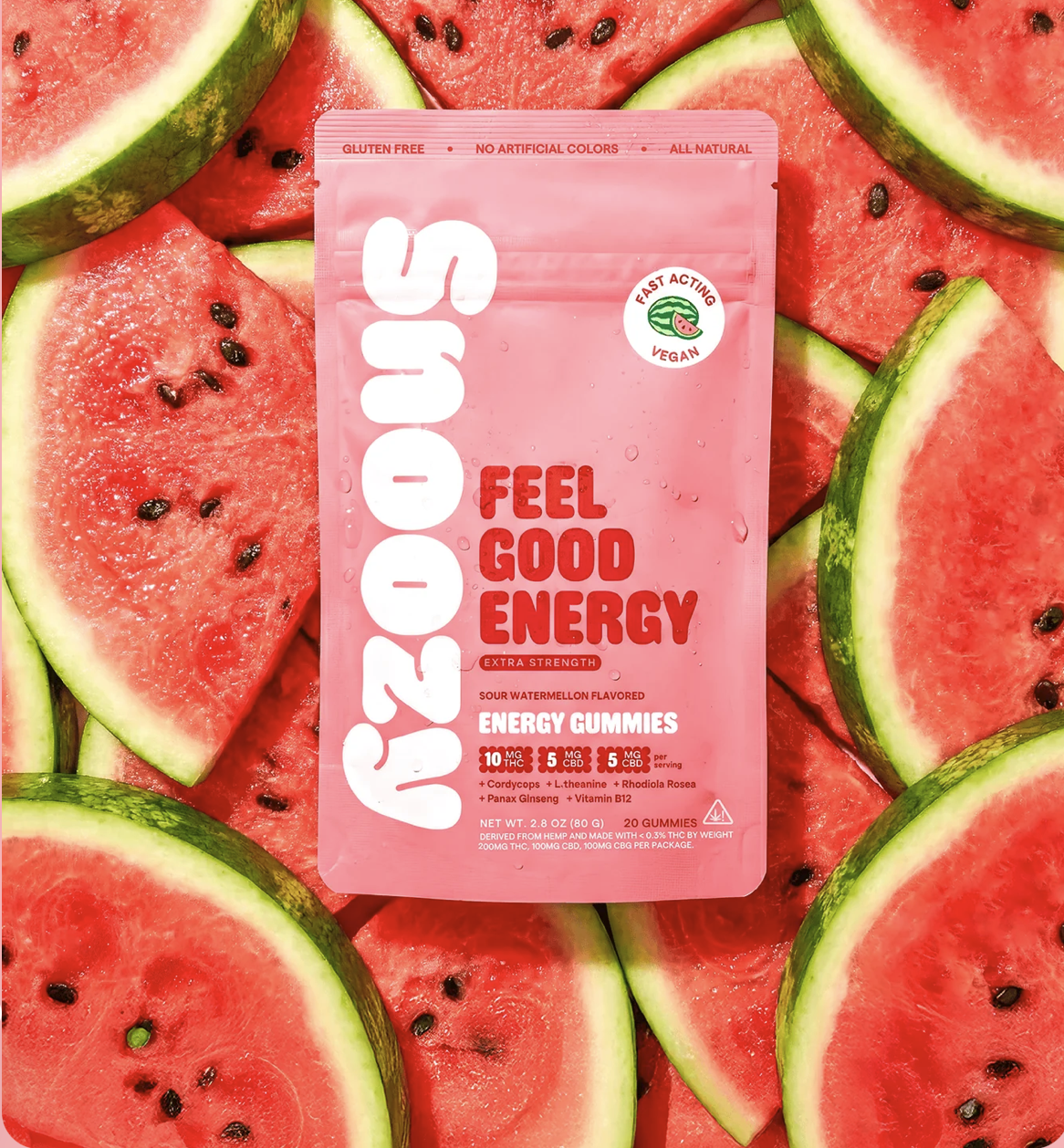 Snoozy Feel Good Energy Extra Strength – 20ct